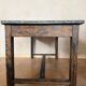 Wood and zinc original patina workbench table