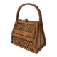 Vintage woven wicker rattan basket