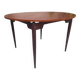 Wooden Dining Table with Round Top, 1950s