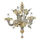 Verre de Murano italien Ca’ Rezzonico – Design floral en or fait à la main