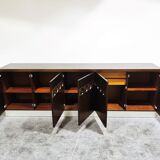 Graphical brutalist credenza, 1970s