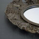 Miroir brutaliste en métal, 1950 - 52cm