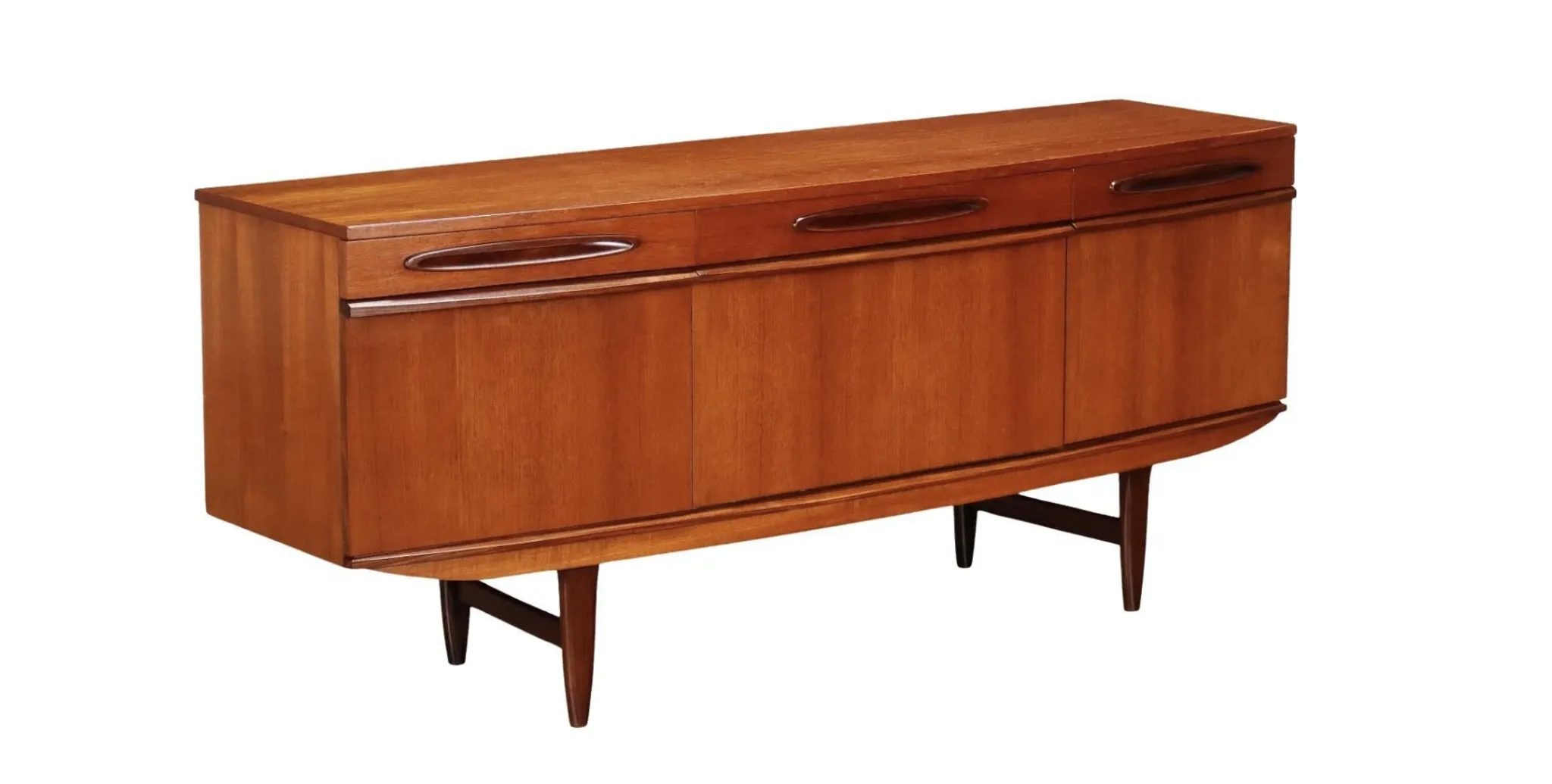 1960s English buffet, brown, teak veneer