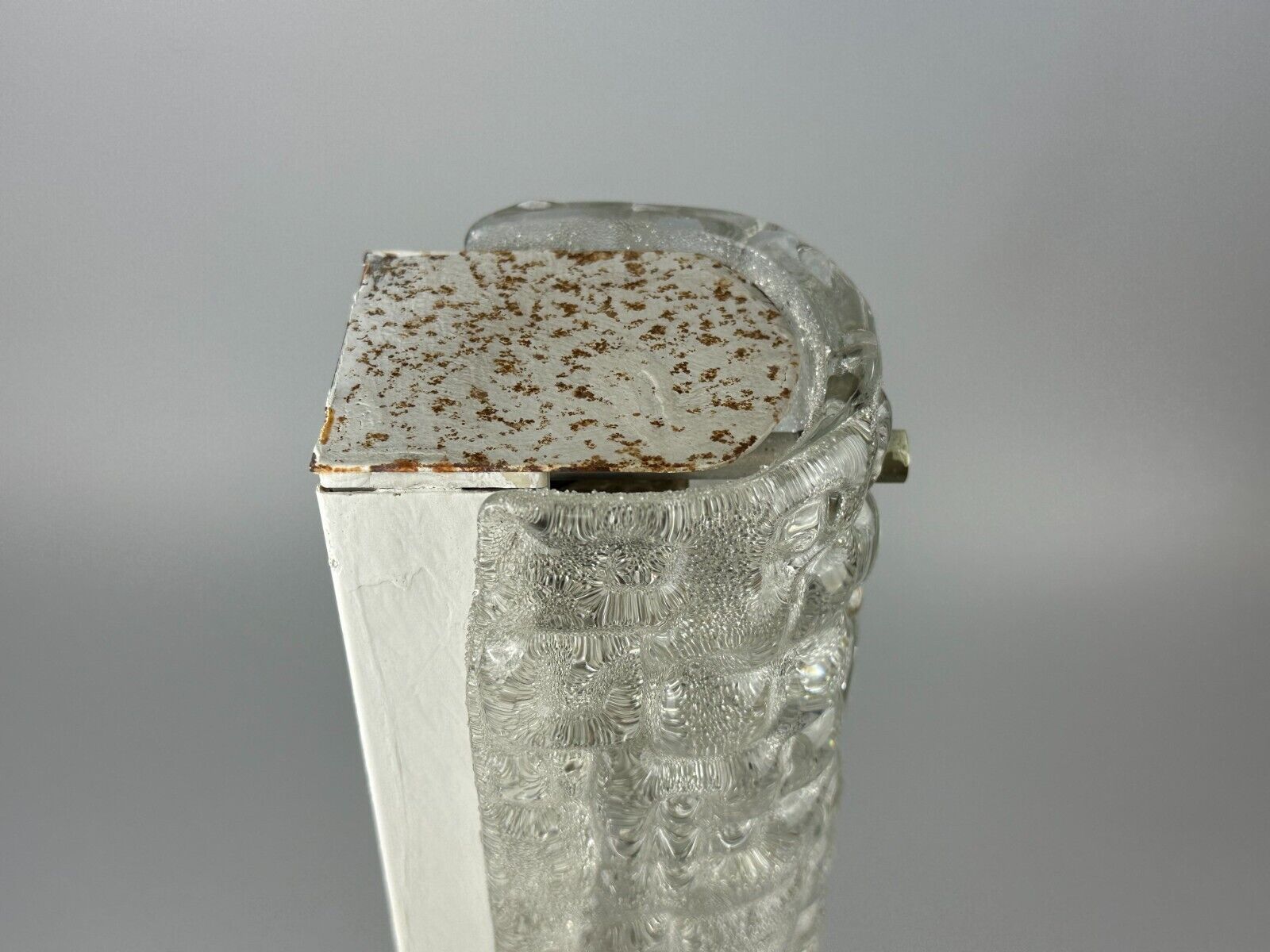 60s 70s wall lamp Hofmeister Leuchten Germany Wall Sconce Ice Glass