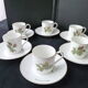 Set of 6 mocha coffee cups in Paris porcelain