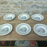 Gien soup plates Brittany pattern
