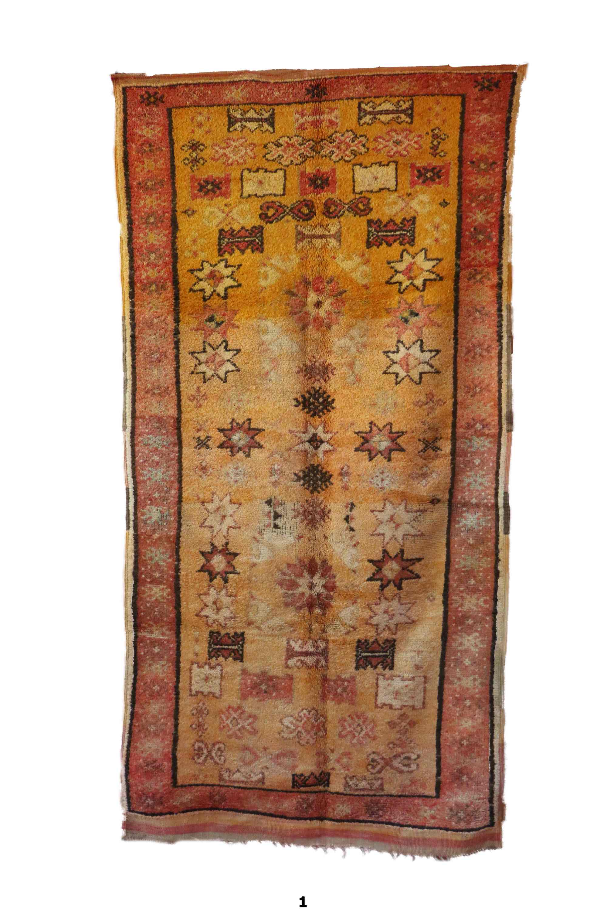 Old moroccan carpet - 147 x 299 cm