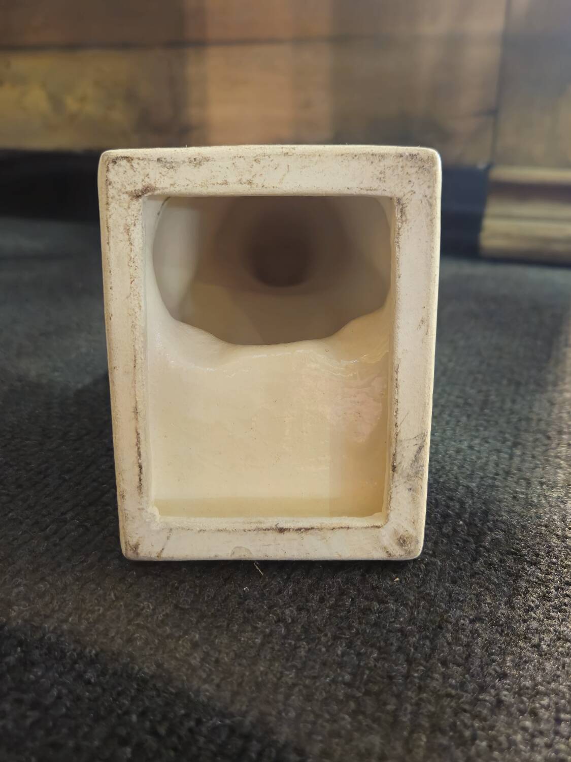 Art Deco Cracked Ceramic Polar Bear Statue