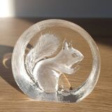 Crystal Squirrel figurine by Mats Jonasson.