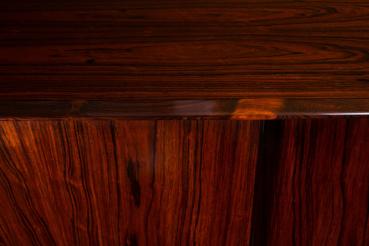 Mid century rosewood sideboard on aluminium legs, danish 1960’s