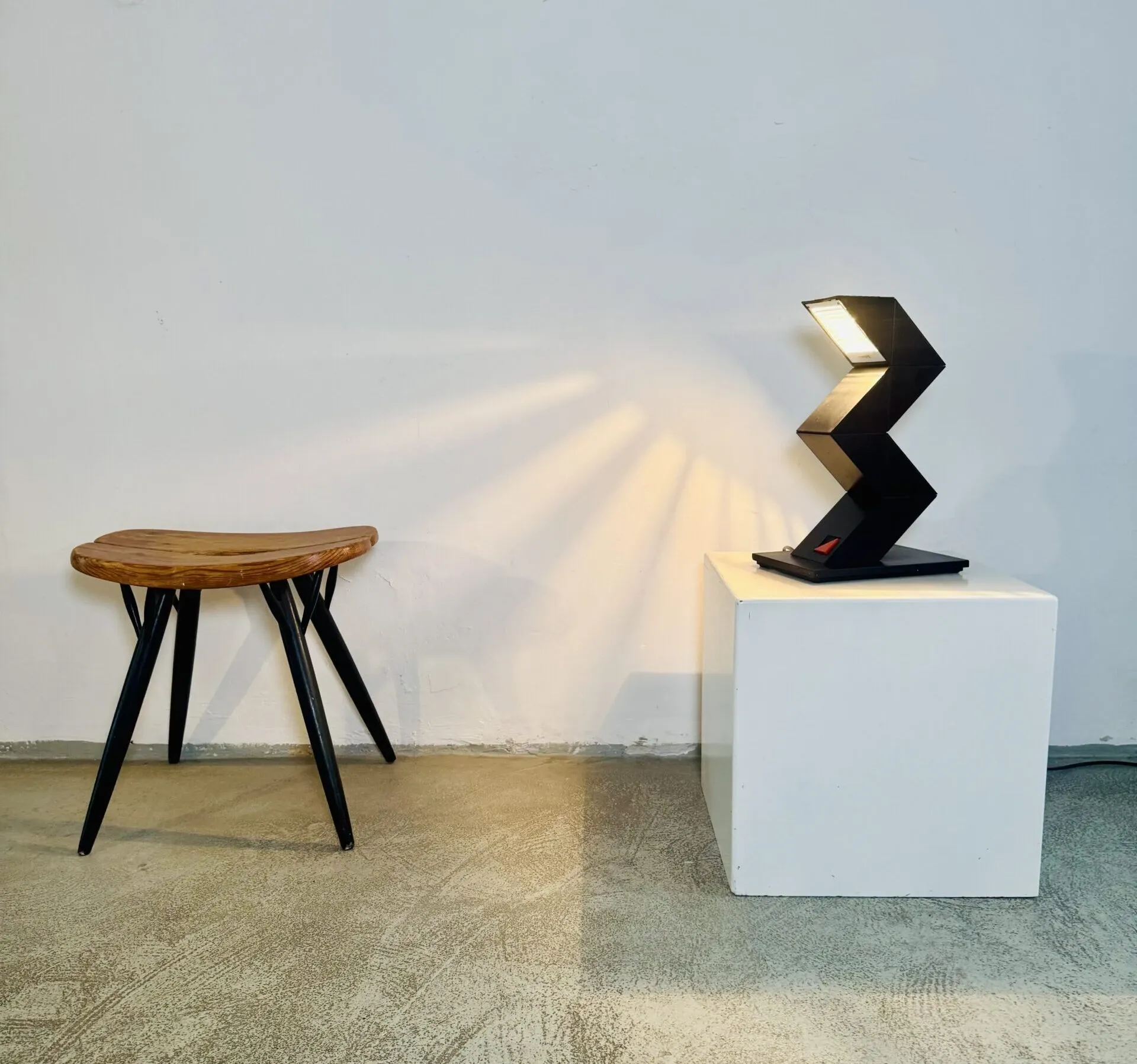 Zig Zag Modular Desk Lamp By Chan Shui For Massive, Belgium 1980S
