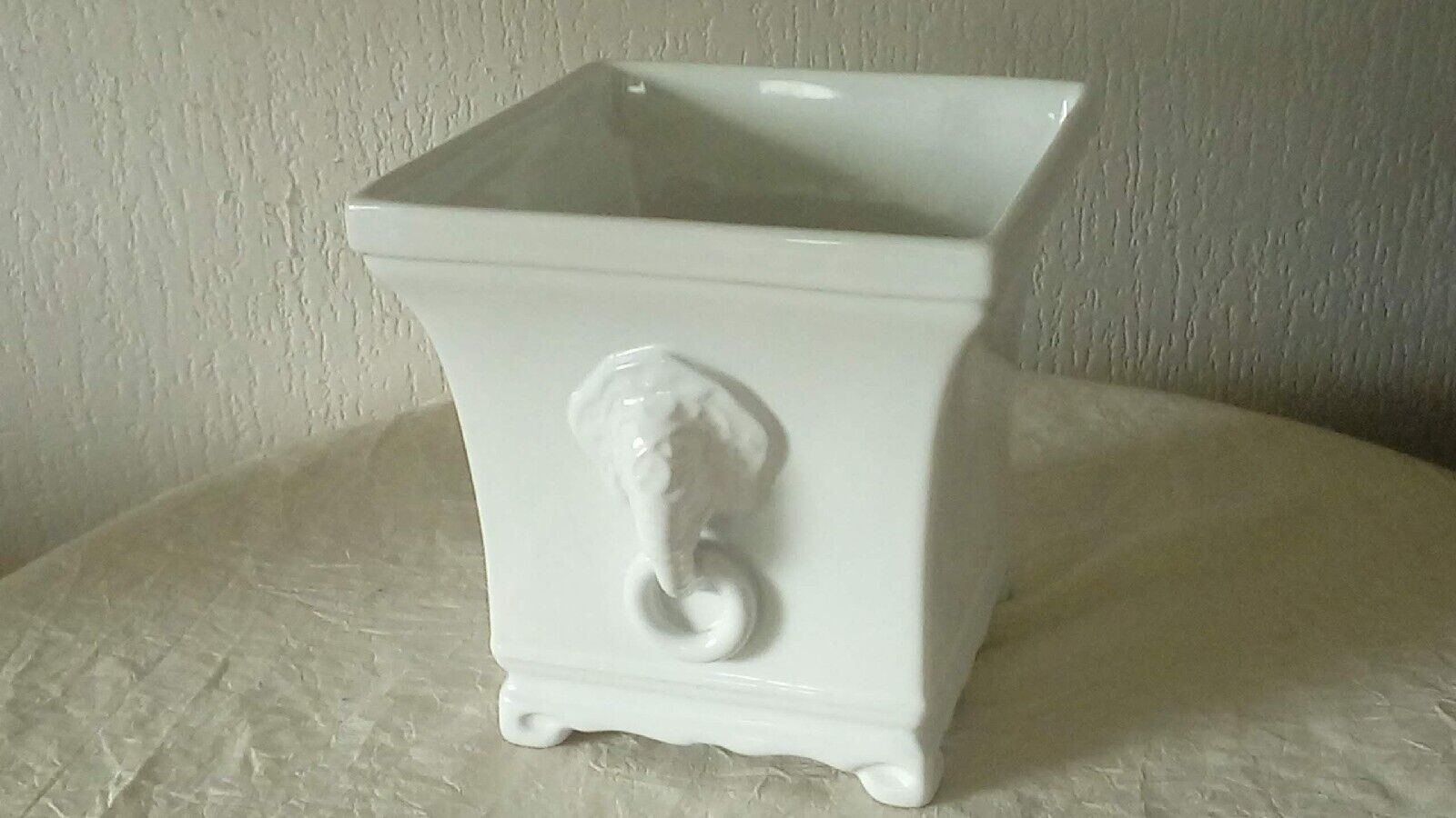 Bernardo Portugal ceramic pot cover elephant decor