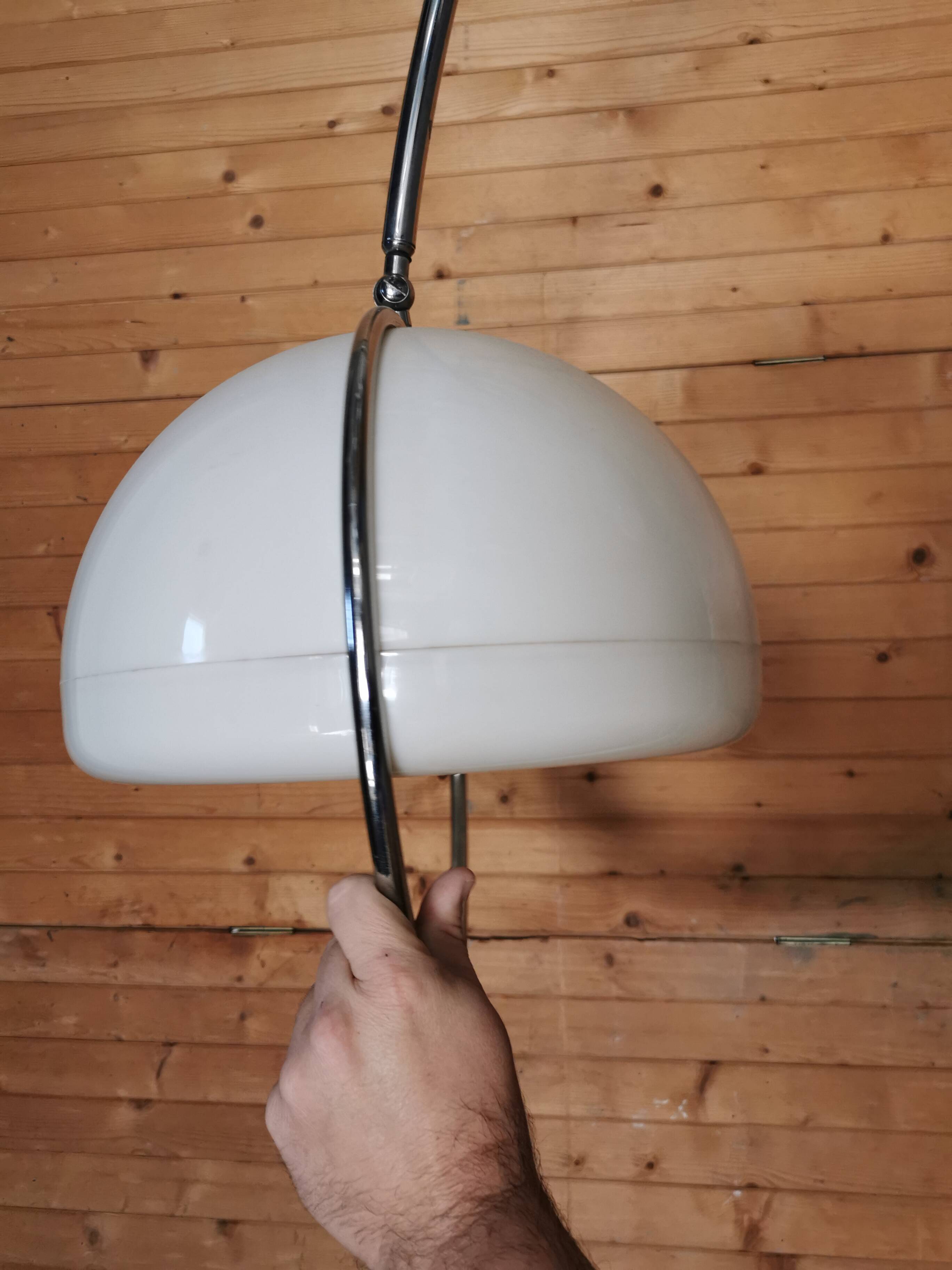 Vintage floor lamp, Arc by Harvey Guzzini 1970