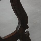 Antique Spanish table from the early 18th century with  a cast iron base