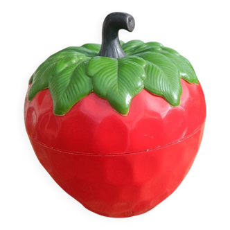 Vintage strawberry ice bucket