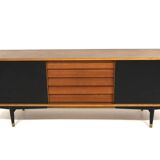Scandinavian teak sideboard "Trio", Nils Jonsson, Troeds, Sweden, 1960