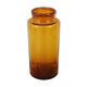 Old brown blown glass jar
