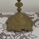 French Vintage Bronze Candlestick With Lovely Acanthus Leaf Detail 5165