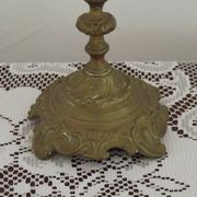 French Vintage Bronze Candlestick With Lovely Acanthus Leaf Detail 5165