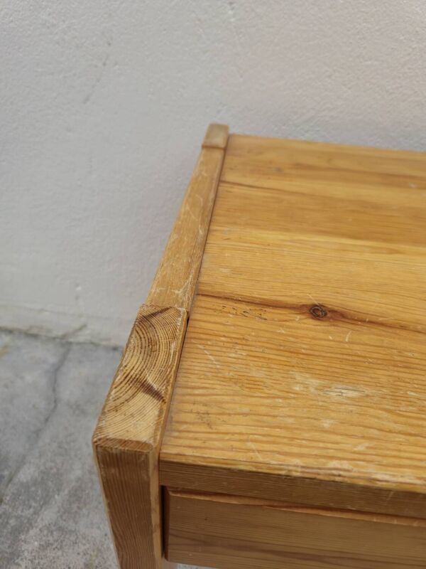 Table de nuit chevet maison Regain en pin vintage