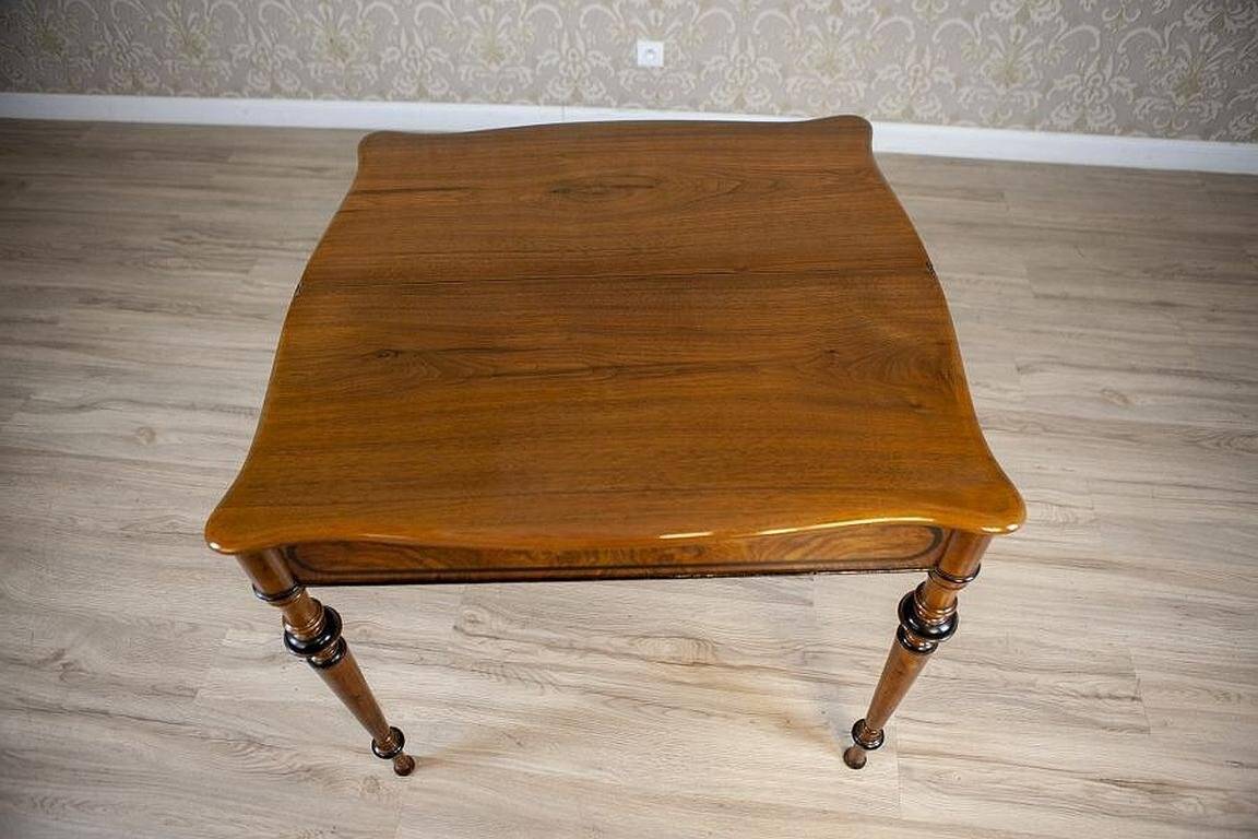 Late 19th Century Game Table with Hidden Drawer, 1890s