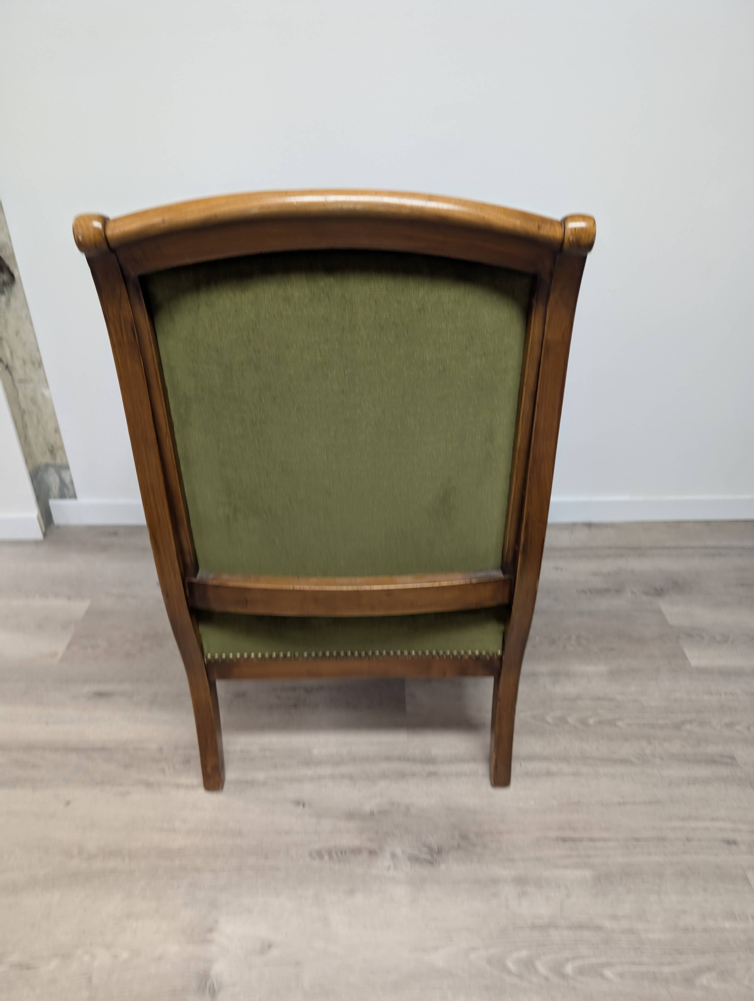 Restoration-style rolled-arm bergere