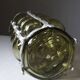 Vintage brutalist lamp with double lighting, blown glass in a cage, 20th-century design.