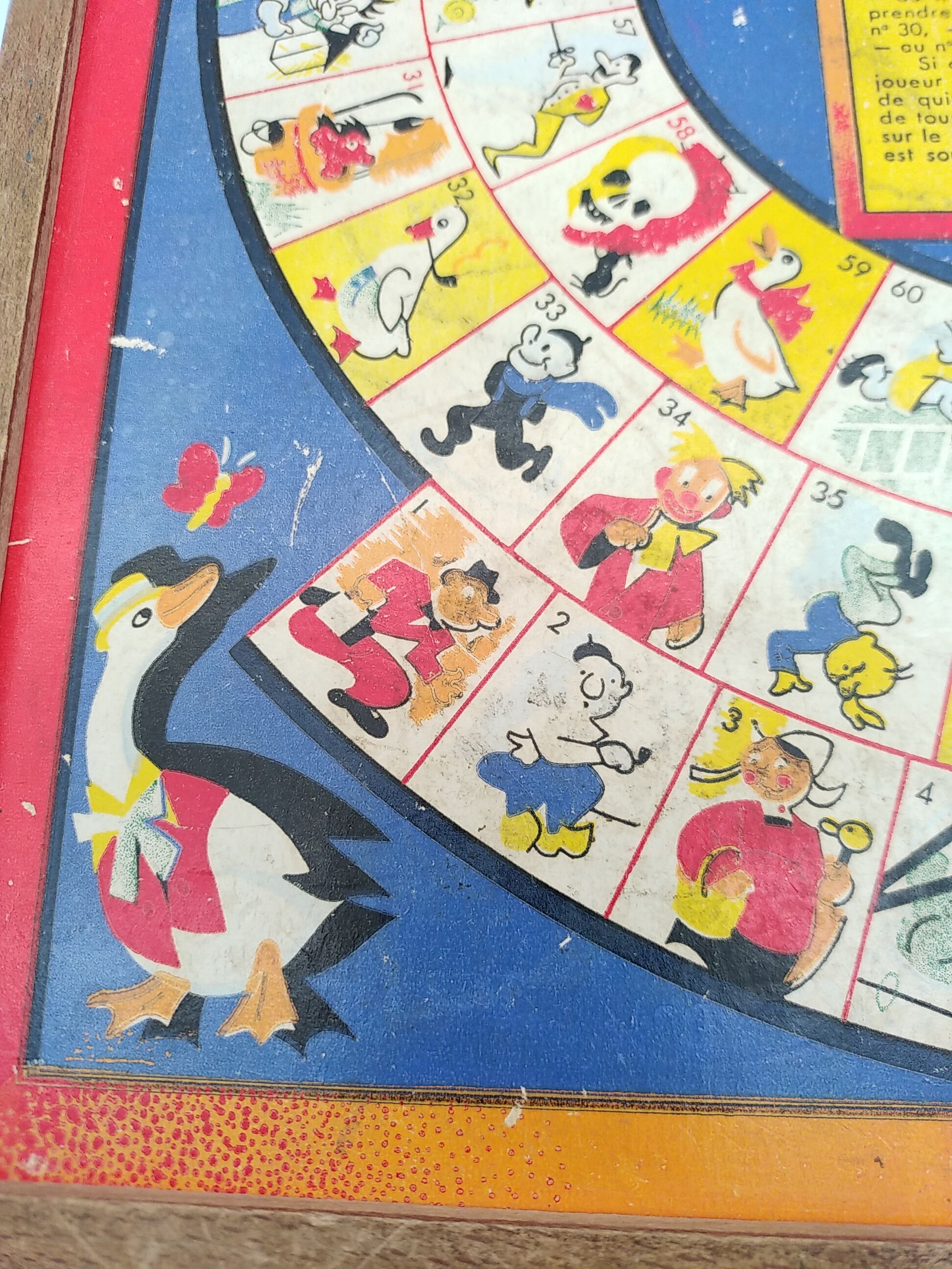 Goose game 60s/70s, little horses, lady