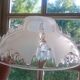 Ezan france 2x lampshade frosted glass & clear glaze