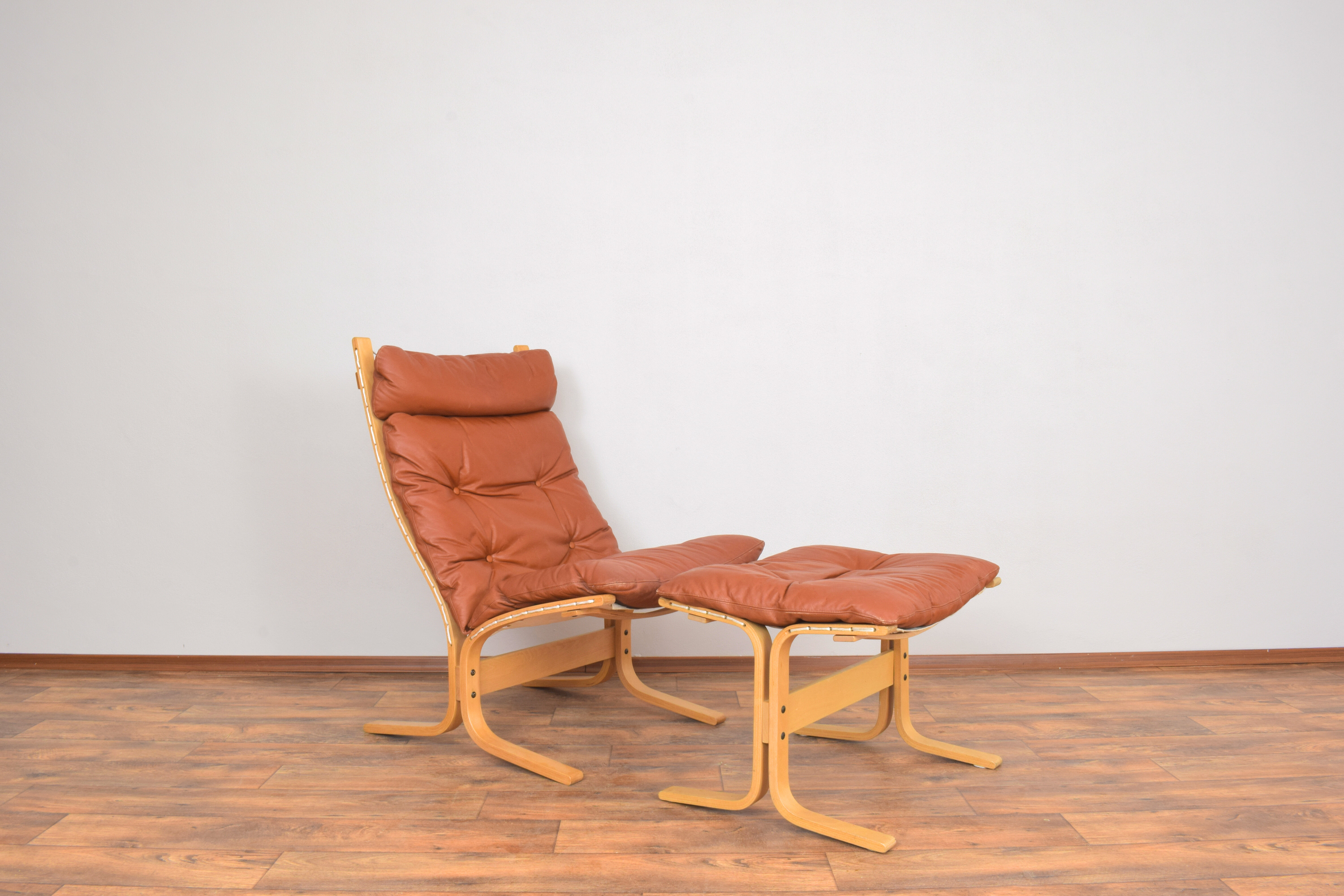 Norwegian Siesta Lounge Chair & Ottoman by Ingmar Relling for Westnofa