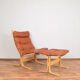 Norwegian Siesta Lounge Chair & Ottoman by Ingmar Relling for Westnofa