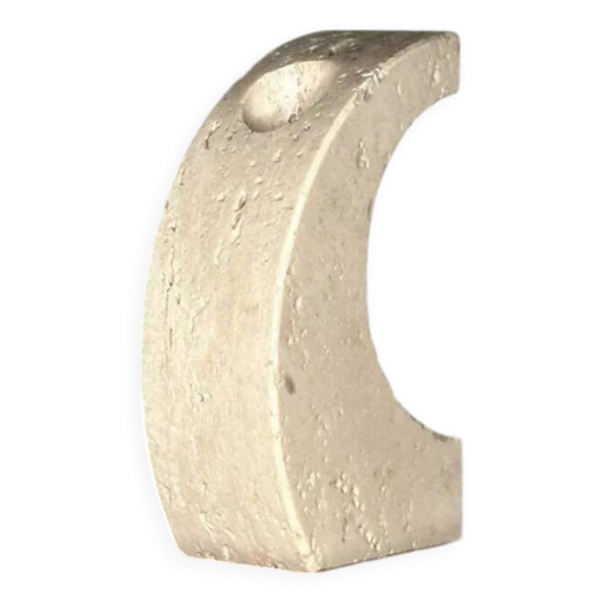 Travertine candle holder