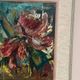 Original Swedish Oil on Panel – "Pink Flower" by Owe Wessbohn – Signed – Vintage and Framed – 69 × 51 cm (27.2" × 20.1")