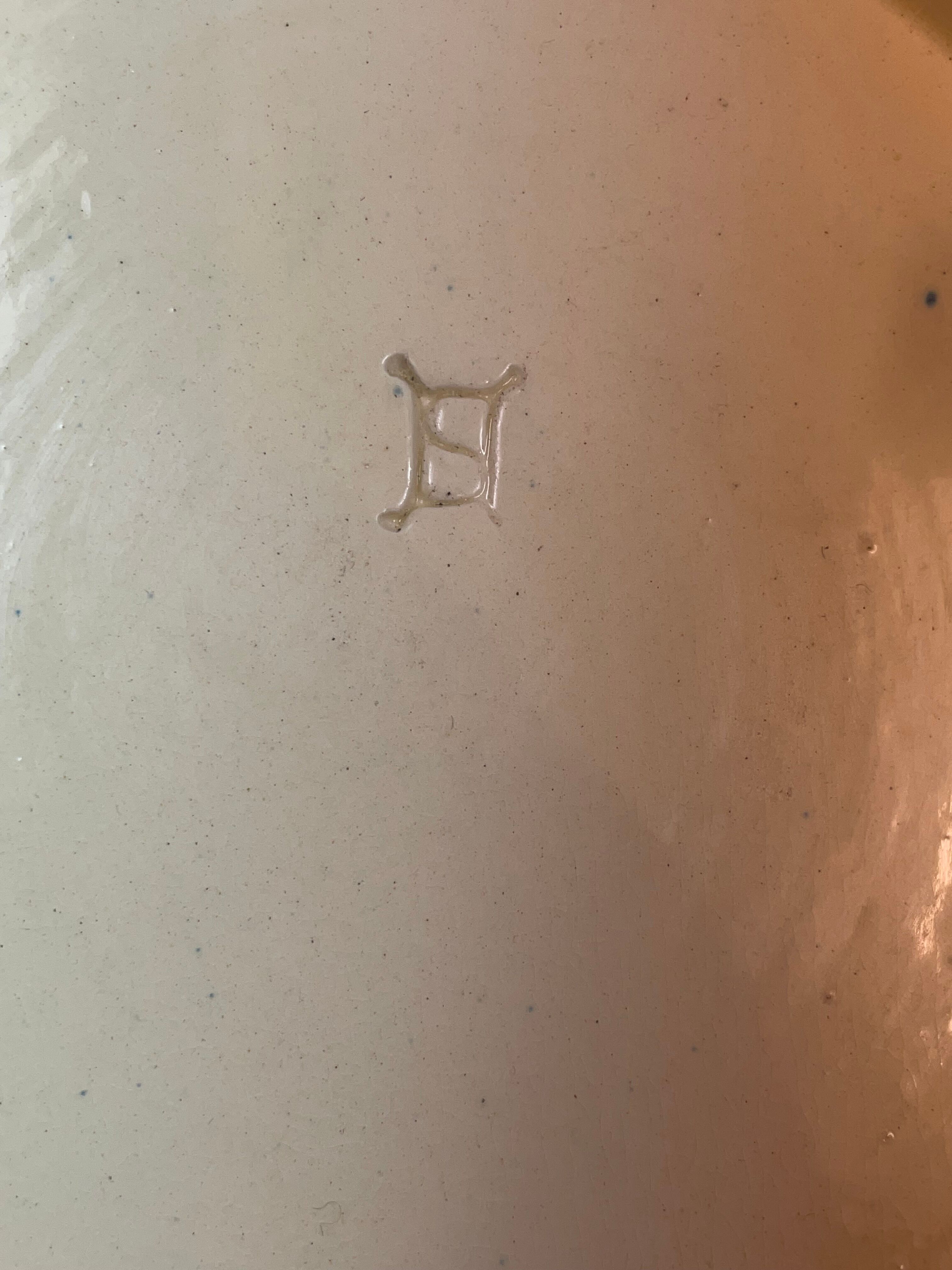 Céramique Henri Siegfried Savoie ou Soufflenheim Alsace? diamètre 18,5 cm