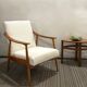 60s armchair reupholstered in loop