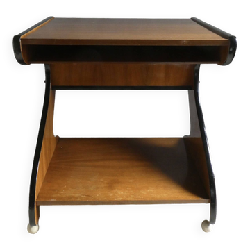 TV console cabinet from the 60s, on casters