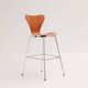 Bar stool Series 7 3187 in wood by Arne Jacobsen for Fritz Hansen