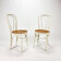 Set of 2 Mid Century Zpm Radomsko Bentwood and Cane Dining Chairs, 1960s
