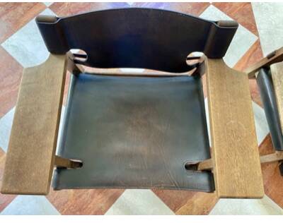 Pair of Spanish armchairs by Borge Mogensen