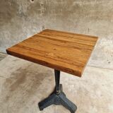Old bistro table garden table cast iron with oak
