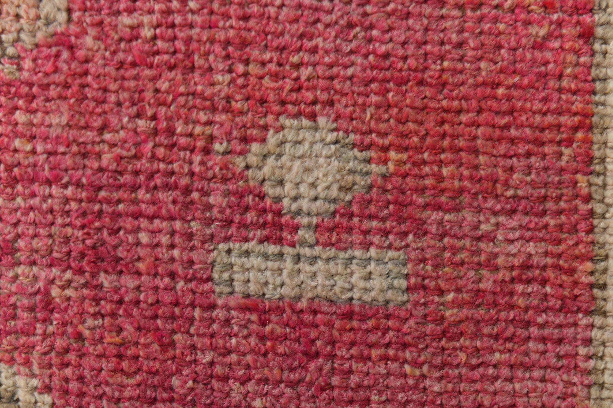 3x10 Faded Pink Handmade Orientel Runner, Decorative Hall Rug, 92x307Cm