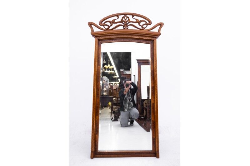 Art Nouveau mirror, France, ca. 1920.