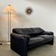 Maralunga sofa designer Vico MAGISTRETTI cassina in vintage midnight blue leather