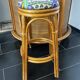 Bar and bamboo rattan stools 1970 maugrion gatti