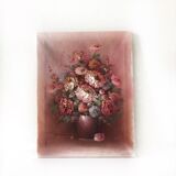 Oil on canvas bouquet of flowers