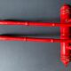 Antique wooden wall towel holder turned nineteenth