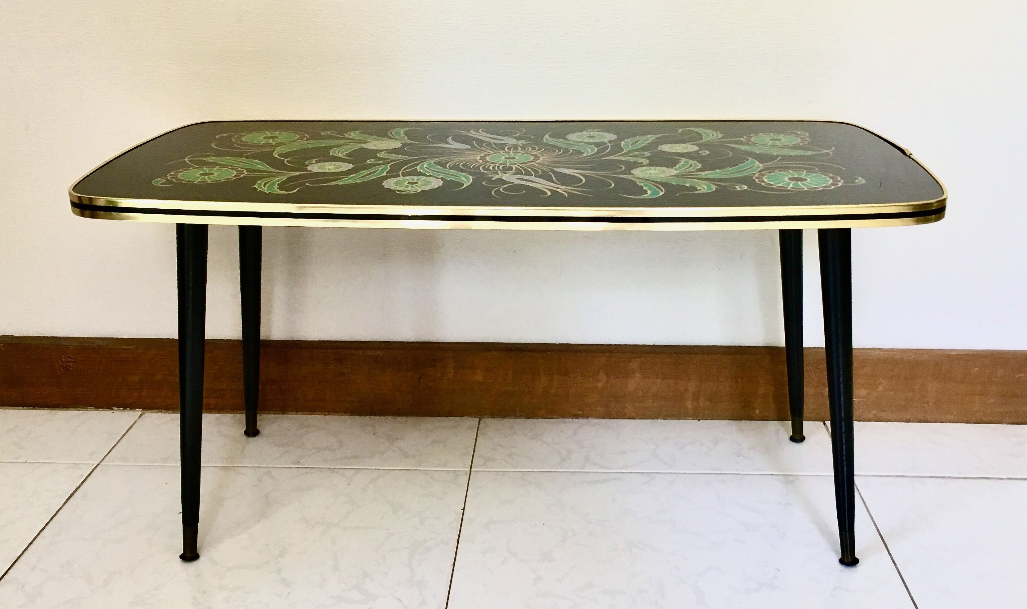 Stylized deco vintage coffee table