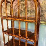 Vintage rattan shelf
