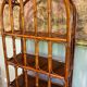Vintage rattan shelf
