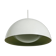 Lampe à suspension en métal blanc et verre , 1970